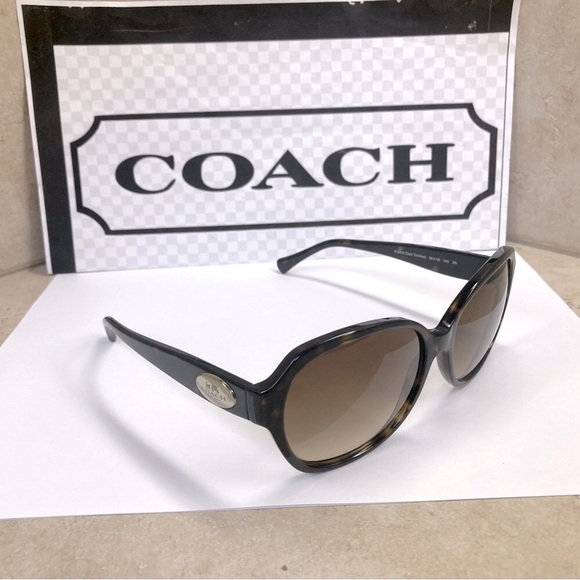 New Coach HC8150 L133 512013 Dark Tortoise sunglasses - Picture 5 of 14